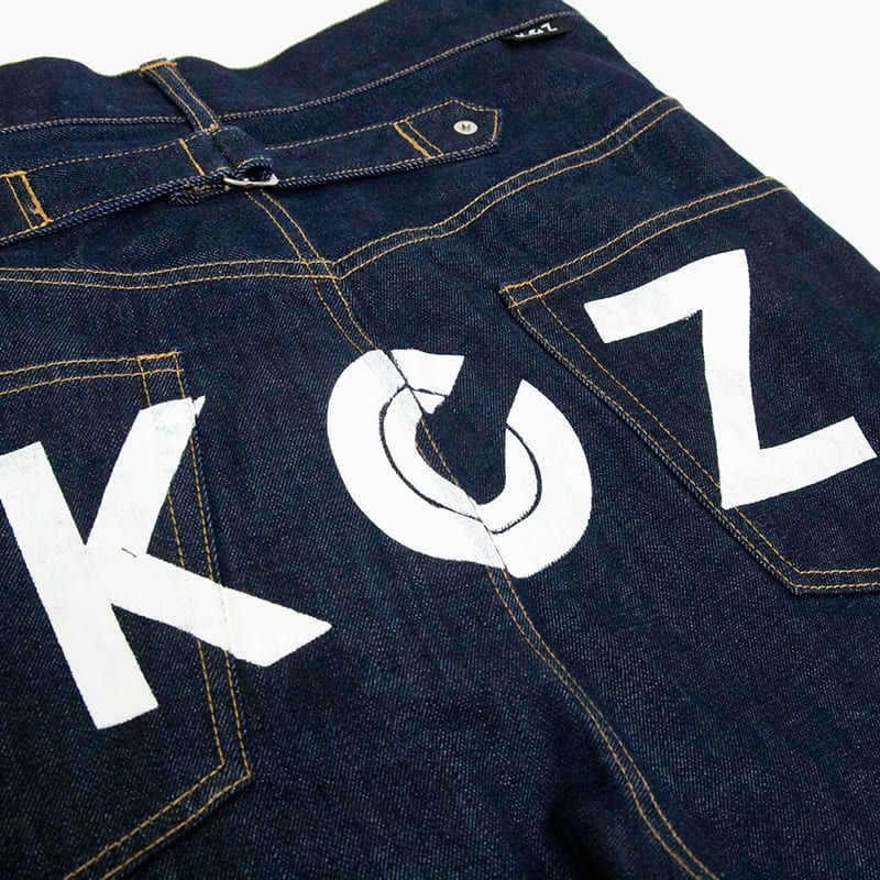 CABANE de ZUCCa Y2K 過剰ボタン装飾　変形デニム　日本製 CABANE de ZUCCa×木梨サイクル コラボデニム | 木梨サイクル