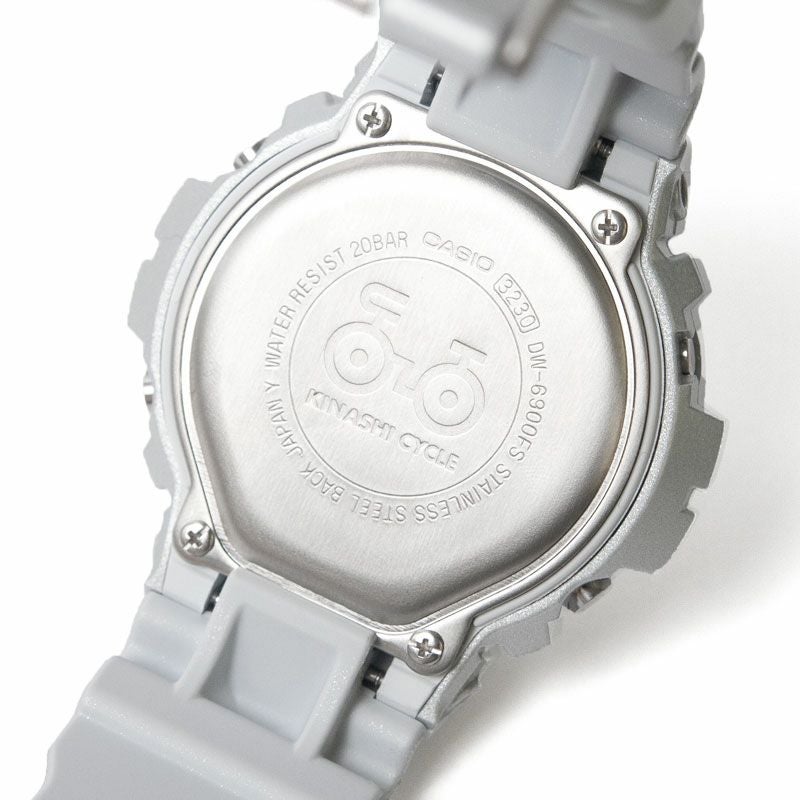 CASIO G-SHOCK 木梨サイクルコラボ　白 G-SHOCK × 木梨サイクル□別注 スクエアホワイト 白四角 - メルカリ