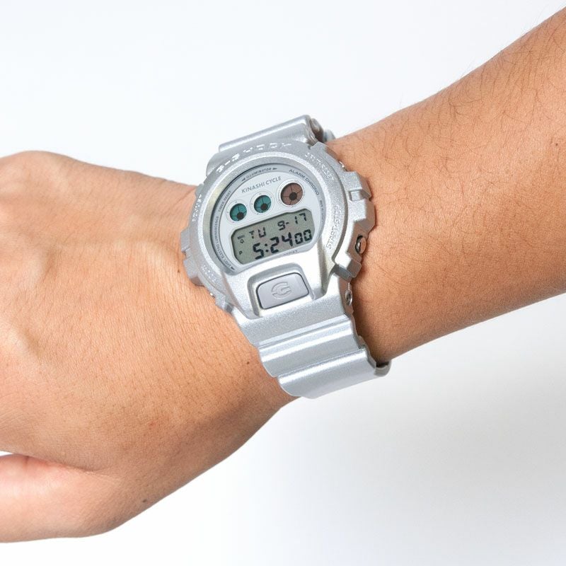 CASIO G-SHOCK 木梨サイクル　コラボモデル DW-6900FS CASIO/カシオ G-SHOCK G-ショック DW-6900FS シルバー KINASHI CYCLE