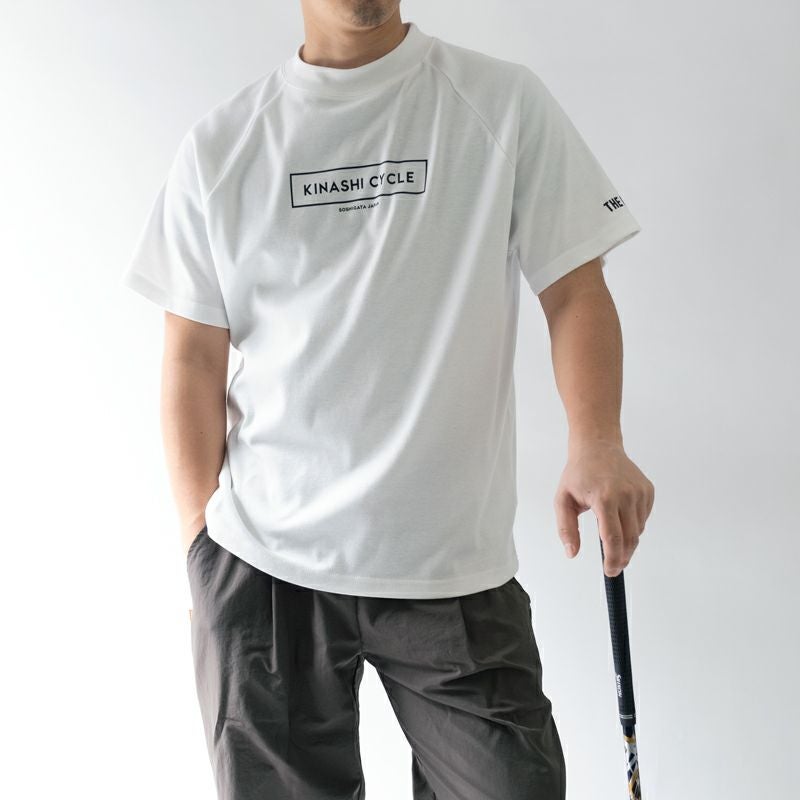 【セリさん専用】Golfickers モックネック　オフホワイト　サイズM 販路限定】-3℃裏クールフロントロゴ半袖モックネック ※4Lサイズあり (MENS)