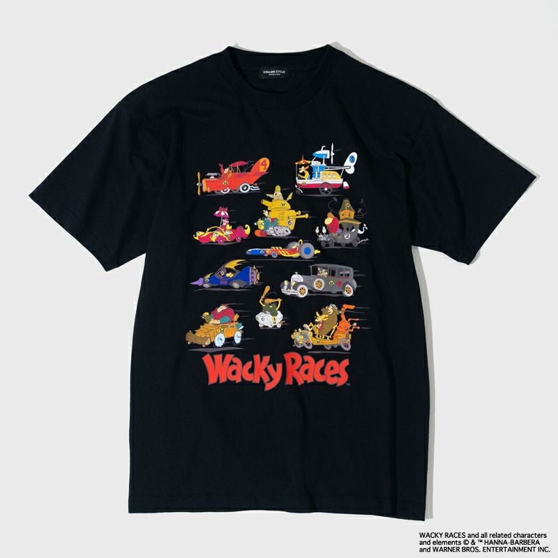 木梨サイクル Tシャツ　wackyRaces No.2 黒/ハーフパンツ　XL Tシャツ（wackyRaces No.2) | 木梨サイクル