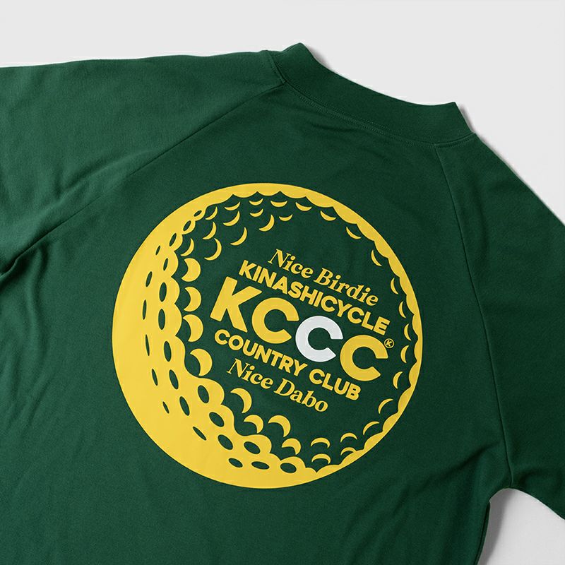 【木梨サイクルゴルフ】グリーン　総柄　ワンポイント　モックネックシャツ　XL モックネック(KCCC) | 木梨サイクル