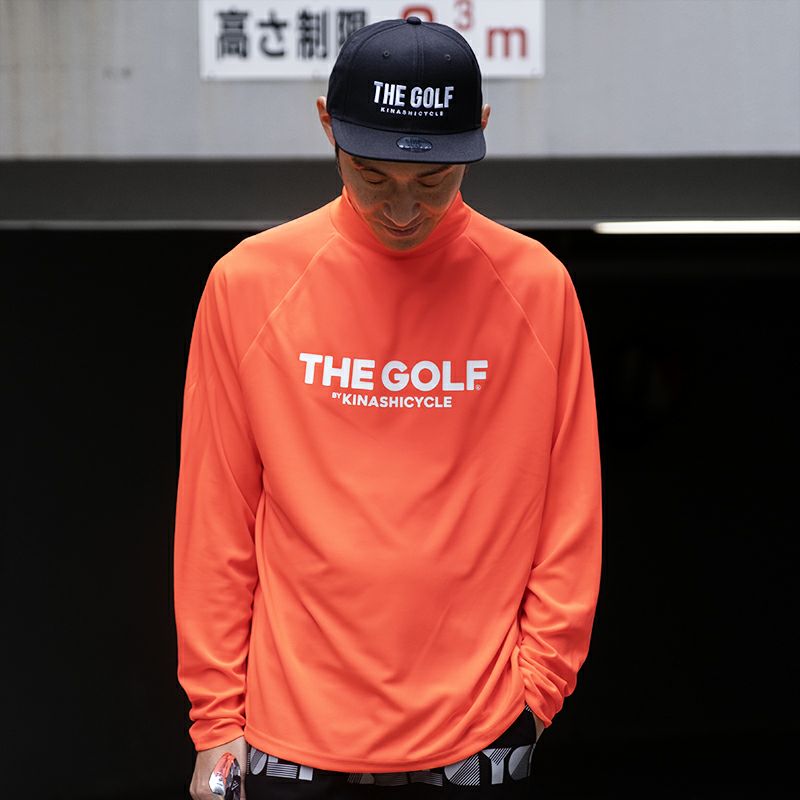 【新品・未試着】木梨サイクル ゴルフ モックネック長袖 蛍光オレンジ XL モックネック長袖(蛍光） | 木梨サイクル