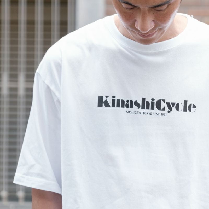 キナシサイクル KINASHICYCLE Tシャツ ビッグロゴ ホワイト XL