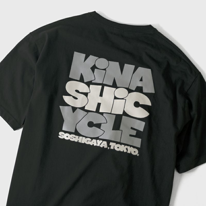 木梨サイクル　ラゲージタグ / Tシャツ SYB (ブラック・ホワイト)Sサイズ Tシャツ（3段ロゴ) | 木梨サイクル