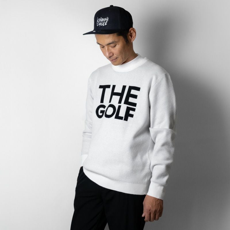 【KINASHI CYCLE GOLF】ロゴパターン ゴルフセーター ダブルジャガードセーター（THE GOLF） | 木梨サイクル