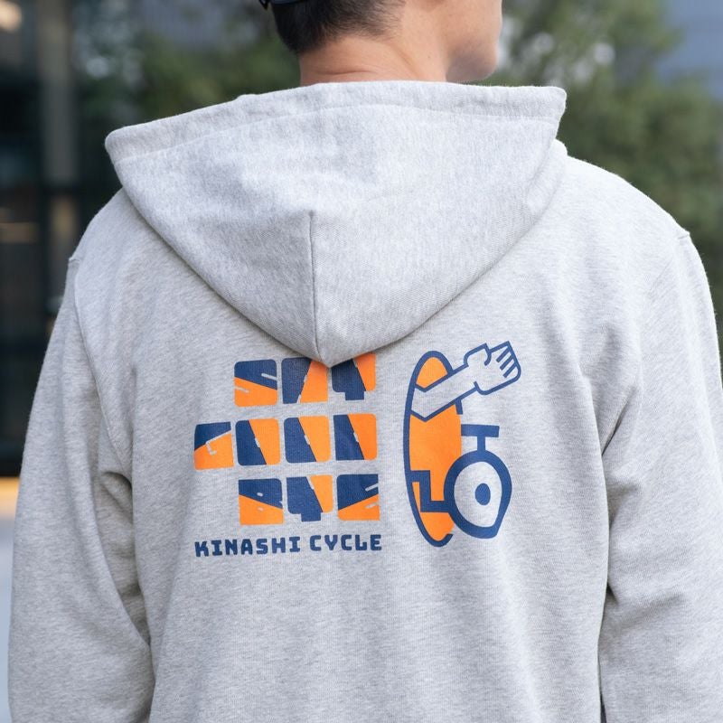 木梨サイクル | ジップパーカー（SayHello,SayGoodbye） size：M
