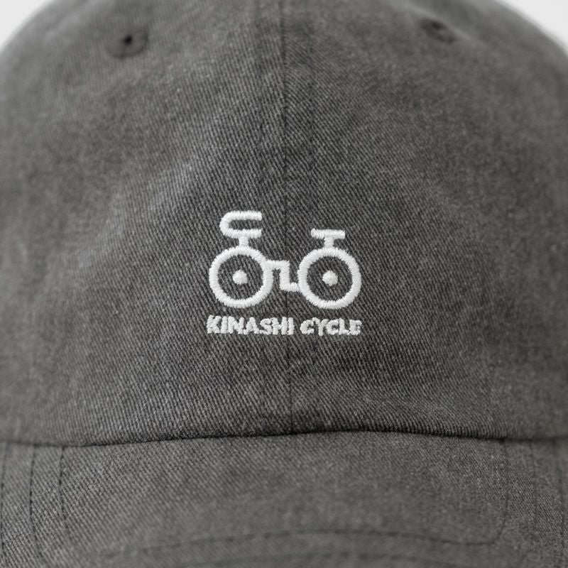 KINASHI CYCLE キャップ グレー ピグメントキャップ（チャリロゴ） | 木梨サイクル