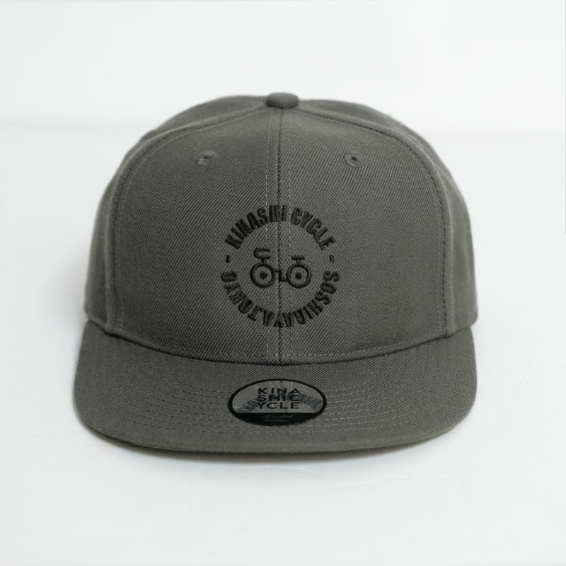 木梨サイクル　スナップバックキャップ KC グレー✖️ブラック　新品未使用品 スナップバックキャップ（circle logo） | 木梨サイクル