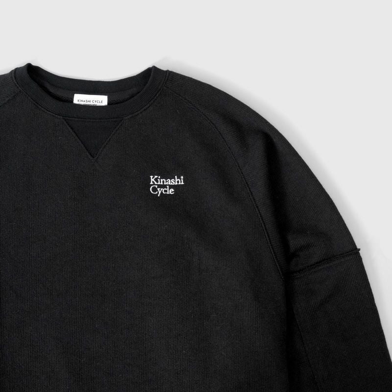 木梨サイクル　ゴルフ　KCG ブラック 裏起毛長袖カットソー 長袖モックネック（THE GOLF） no.1725 color:BLACK/WHITE #木梨