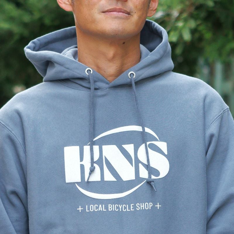 裏起毛パーカー（KNSボリュームロゴ） | 木梨サイクル