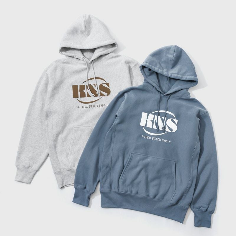 裏起毛パーカー（KNSボリュームロゴ） | 木梨サイクル