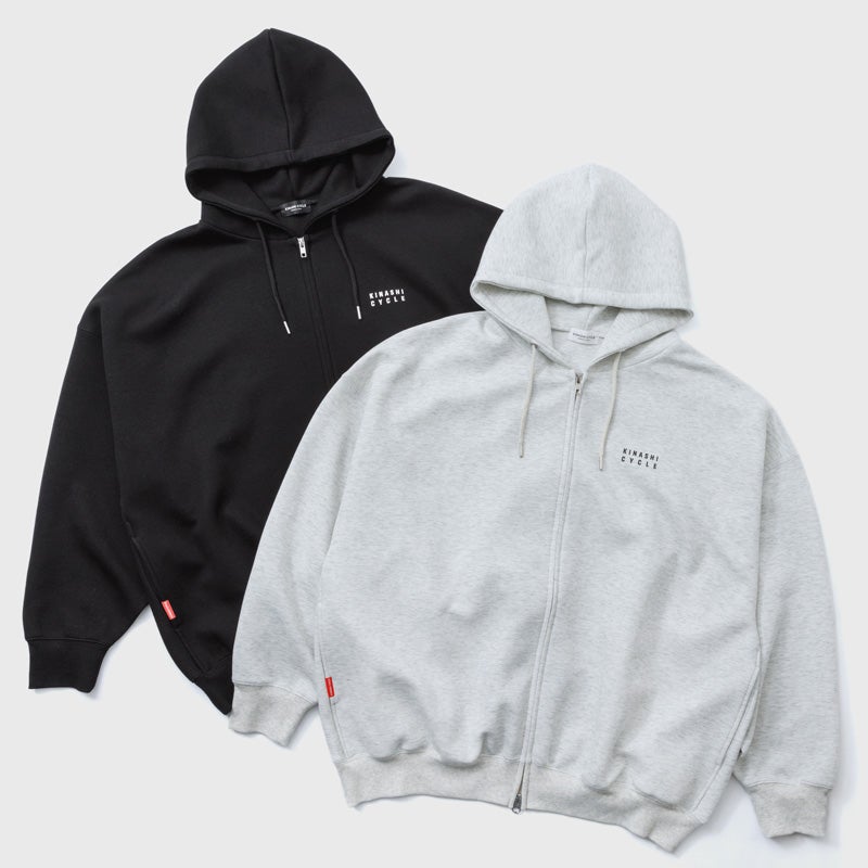 【KINASHI CYCLE】デカジップパーカー　Lサイズ　グレー　廃盤品 ZIPパーカー（サイクルショップ） | 木梨サイクル