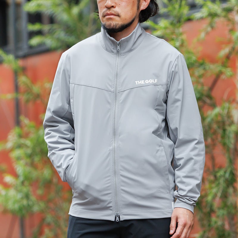 木梨サイクル　ゴルフ　ナイロンジャケット　L グレー フルジップブルゾン（THE GOLF） | 木梨サイクル