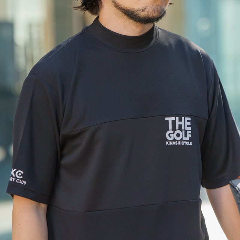 新品未使用　Cph Golf ブラック　ゴルフウェアtシャツ ハニカムモックネック半袖（THE GOLF） | 木梨サイクル