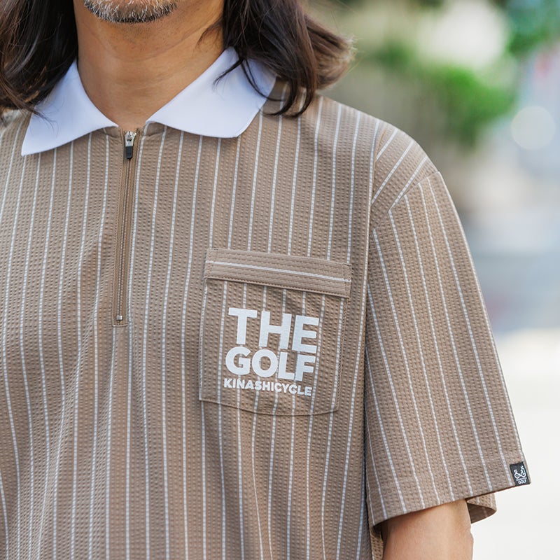 ファスナーストライプポロシャツ（THE GOLF） | 木梨サイクル