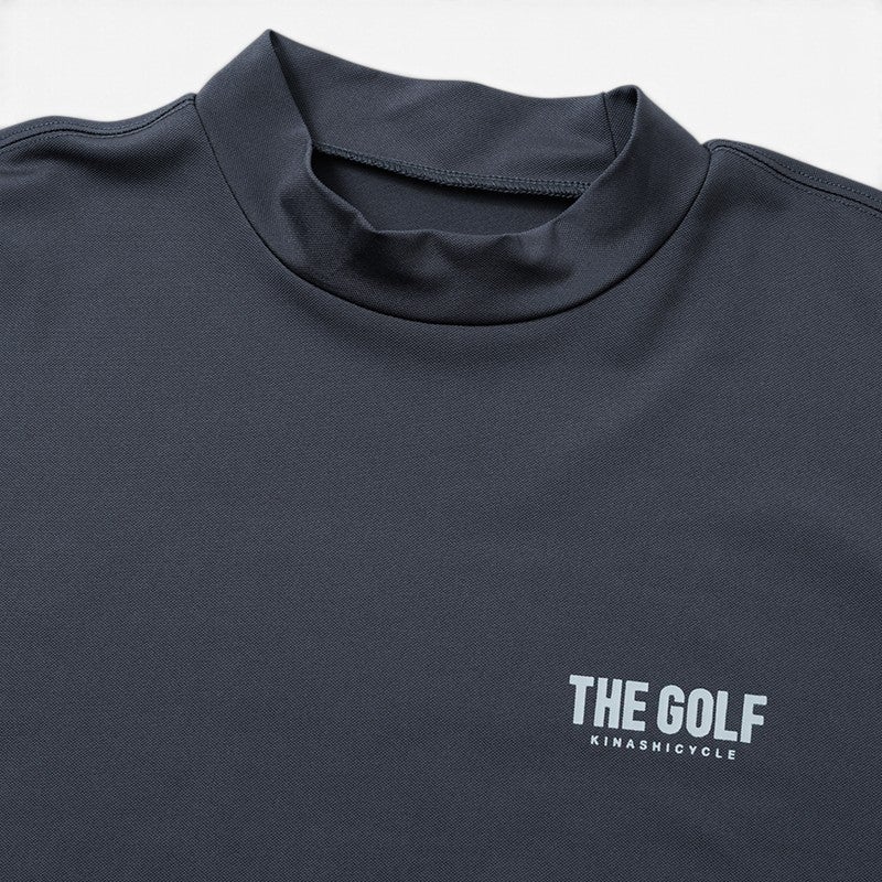 モックネックTシャツ（THE GOLF サークルロゴ） | 木梨サイクル